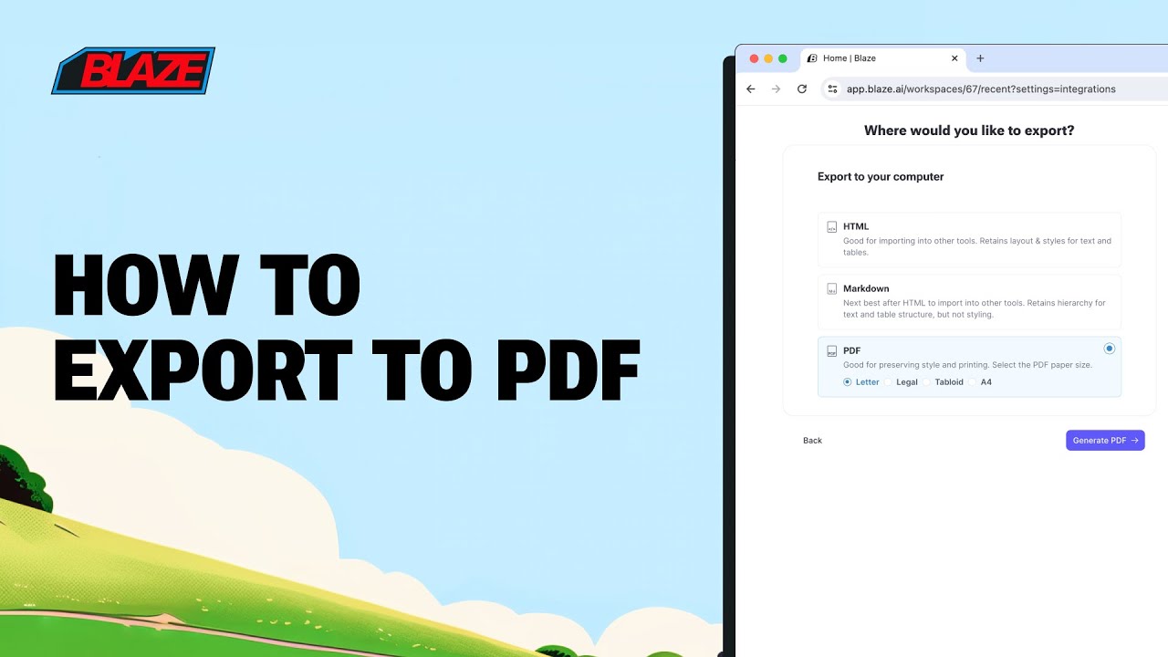 How to export to PDF - YouTube
