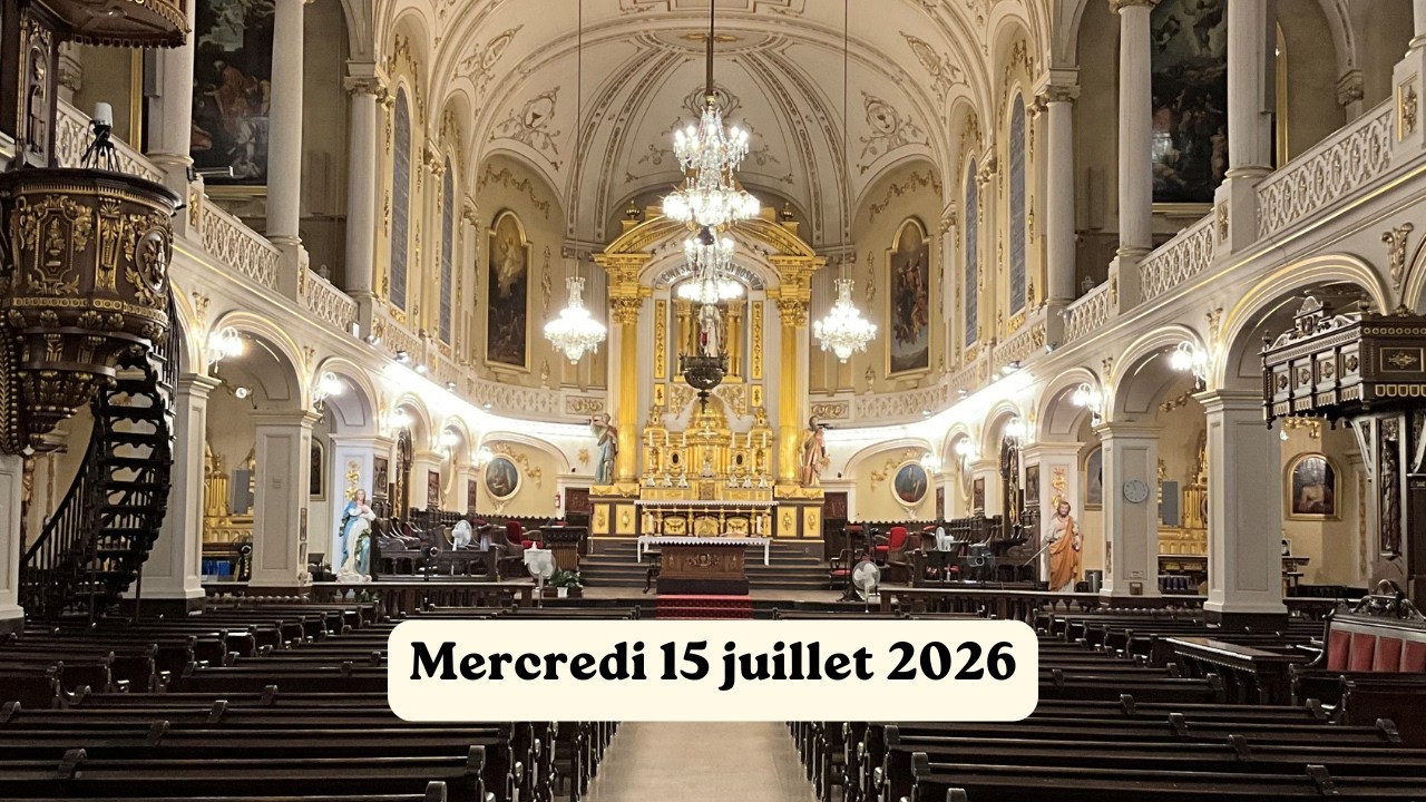 Messe du mercredi 15 juillet 2026