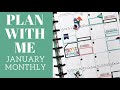 PLAN WITH ME | January 2021 Monthly Spread | Squad Goals