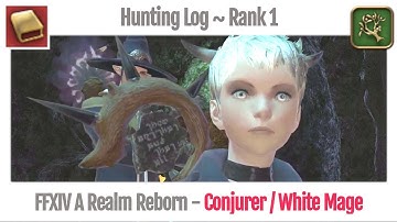 FFXIV Hunting Log Conjurer Rank 1 - A Realm Reborn