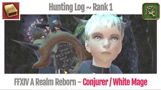 FFXIV Hunting Log Conjurer Rank 1 - A Realm Reborn