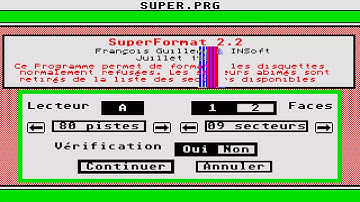 ATARI ST DISK FORMATTER SUPER FORMAT v2 2 By Insoft COPY COPIER Copy COPIER STE