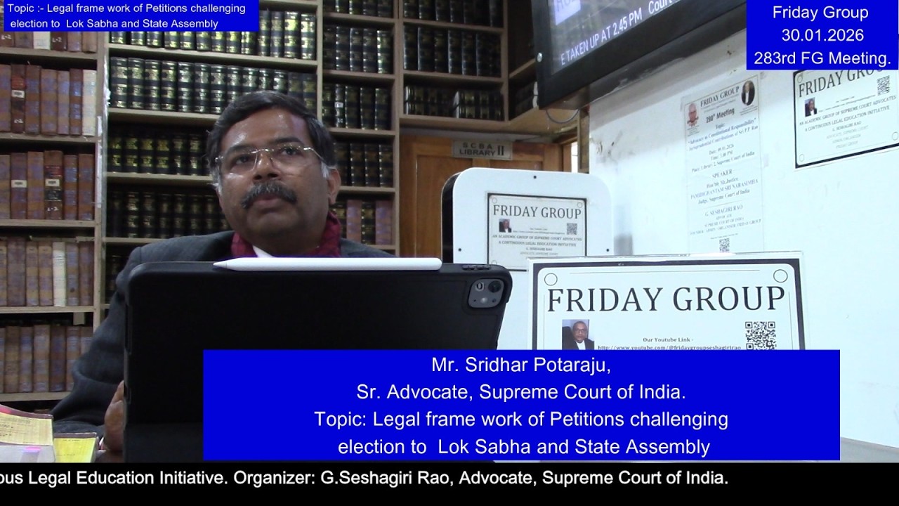 Шридхар Потараджу, г-н, старший адвокат, член Верховного суда Индии. Тема: Петиции, оспаривающие ...