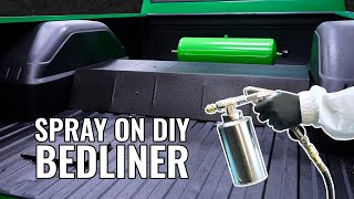 How To Spray A Diy Bed Liner On An Old, Rusty, Truck