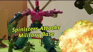 Transformers SPINISTER Attacks! Stop Motion