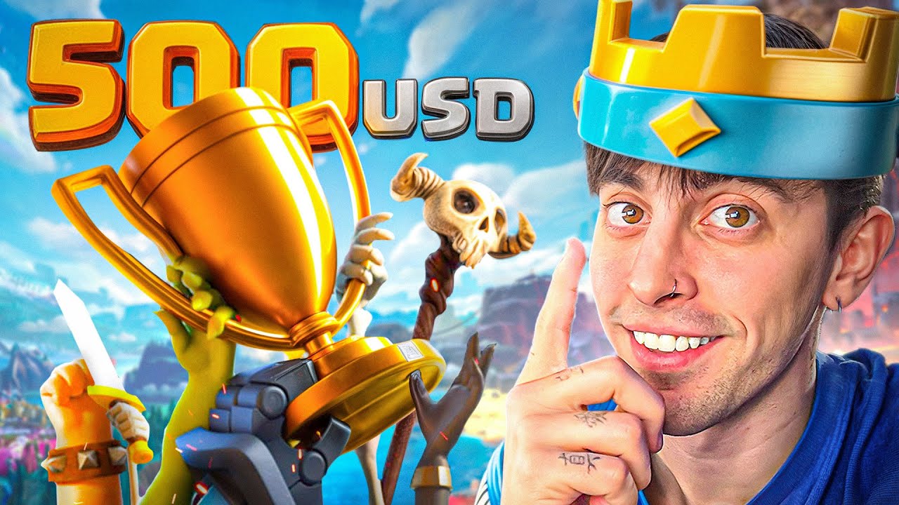 jugué un torneo de CLASH ROYALE por $500 🤑