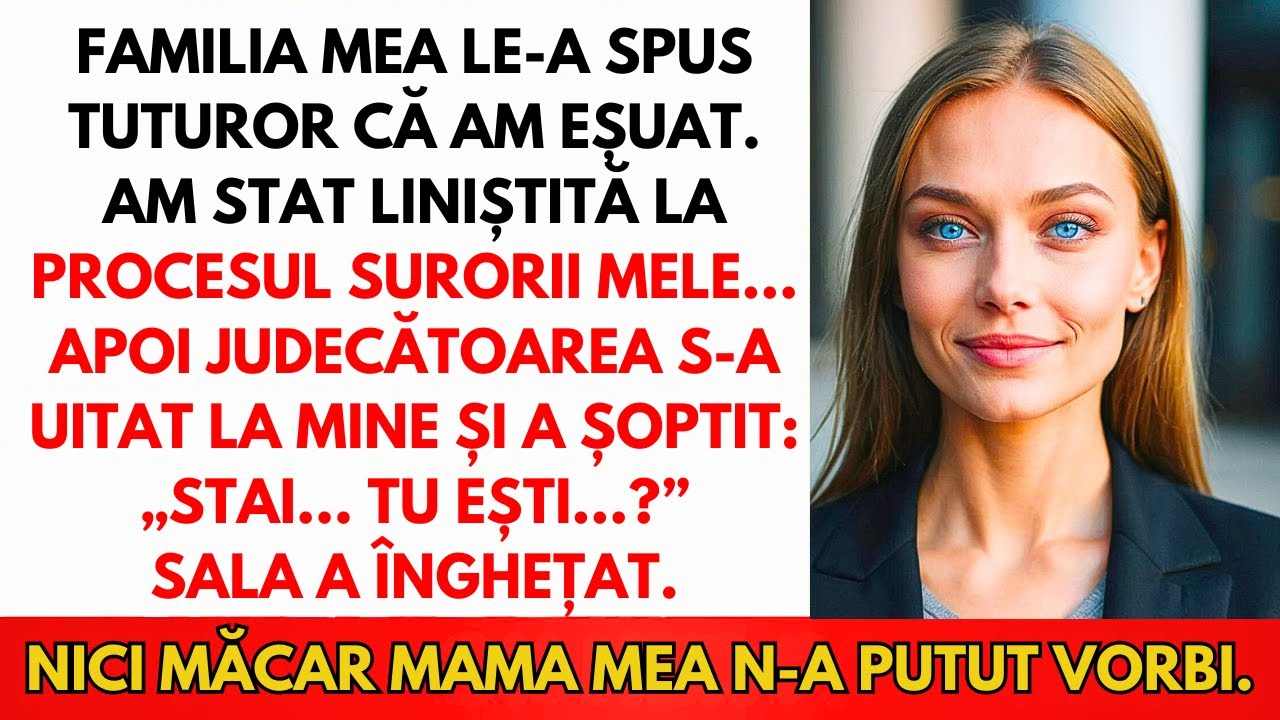 Familia A Spus Că Am Eșuat — Apoi Judecătoarea Surorii Mele M-A Privit: „Ești Guvernatoarea?”