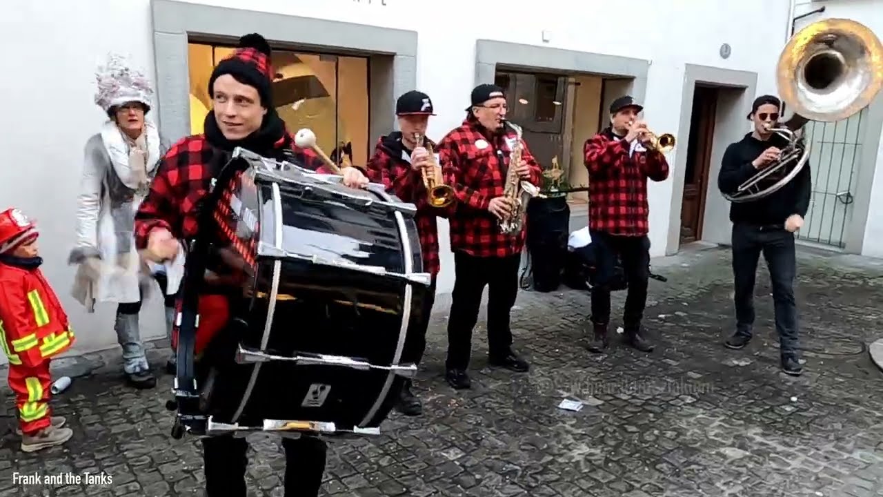 Stunning funk music - Frank and the Tanks | Guggenmusik at Fasnacht Luzern 2024
