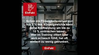 Kraft-Einbruch im Gym? 💧📉 | Der häufigste Fehler beim Training | EinFakt