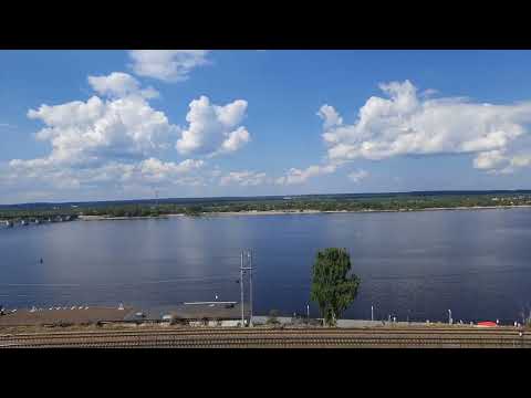Река Кама. Удмурты Каму называют Кам-шур (Кам-река). Вид со Смотровой площадки Соборной площади