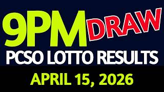 Lotto Result Today 9pm draw April 15, 2026 Wednesday PCSO screenshot 2