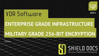 Celebrity Military grade 256-bit encryption  | enterprise grade  Virtual Data Room | ShieldDocs | M&A Cloud Wealth