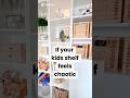 The 3-Zone Rule for a Calm Kids Bookshelf - Smart Storage Hack #ikeahack #shorts