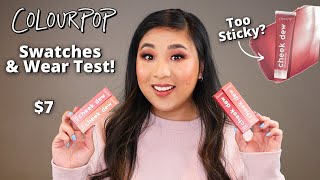 NEW $7 Colourpop Cheek Dew Serum Blushes! Swatches & Wear Test!