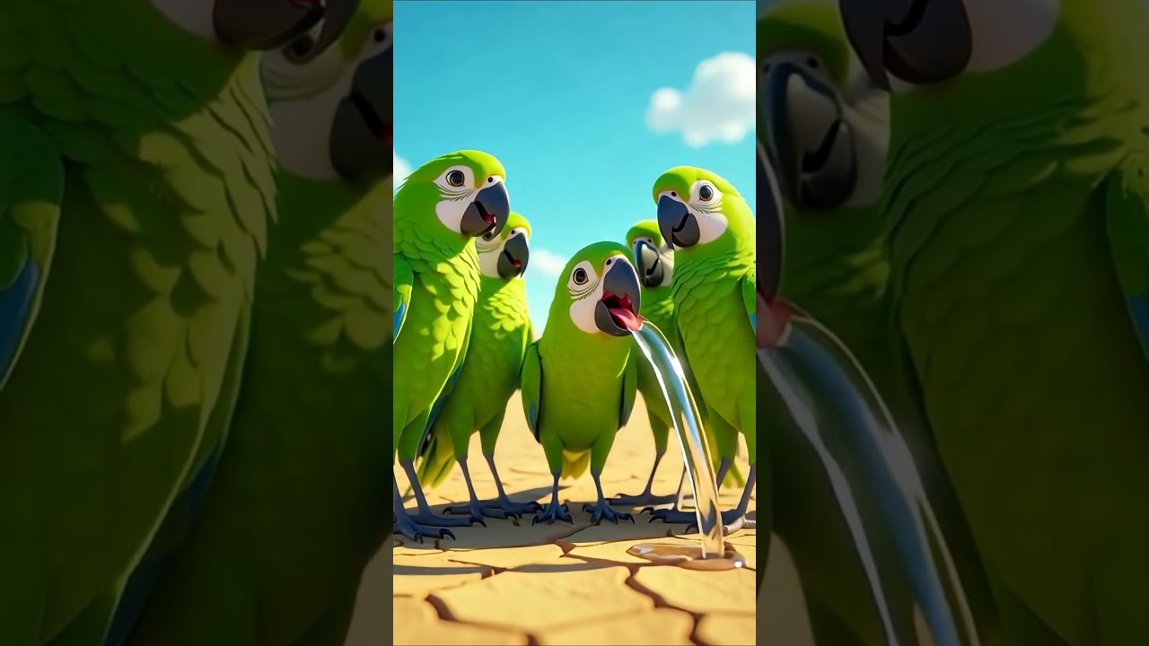 kabutar or parrot ki achaii 🦜#shorts #shortsfeed #shortvideo #short #shortsvideo #ai #cartoon