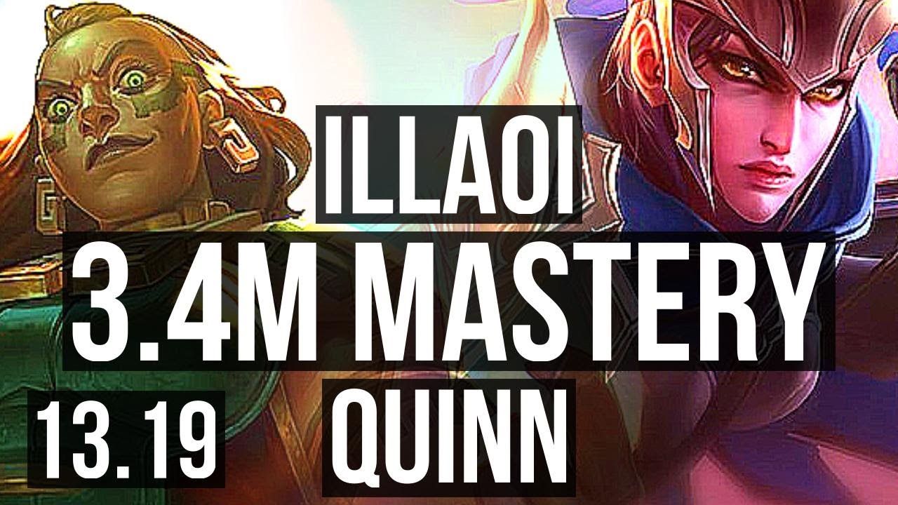 ILLAOI vs SHEN (TOP), 2.5M mastery, 600+ games, 13/4/9, EUW Master