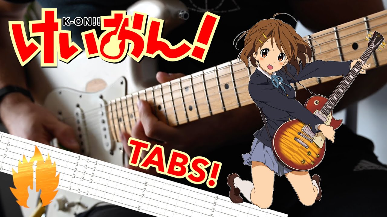 Tabs K On Yui S Solo S2 Ep1 Guitar Lesson けいおん 平沢 唯 Youtube