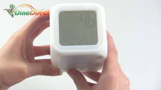 Doraemon Pattern Glowing LED Color Change Digital Alarm Clock - dinodirect