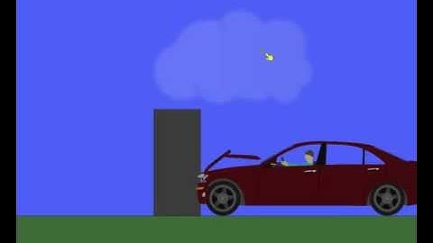 Algodoo: Mercedes S550 Crash