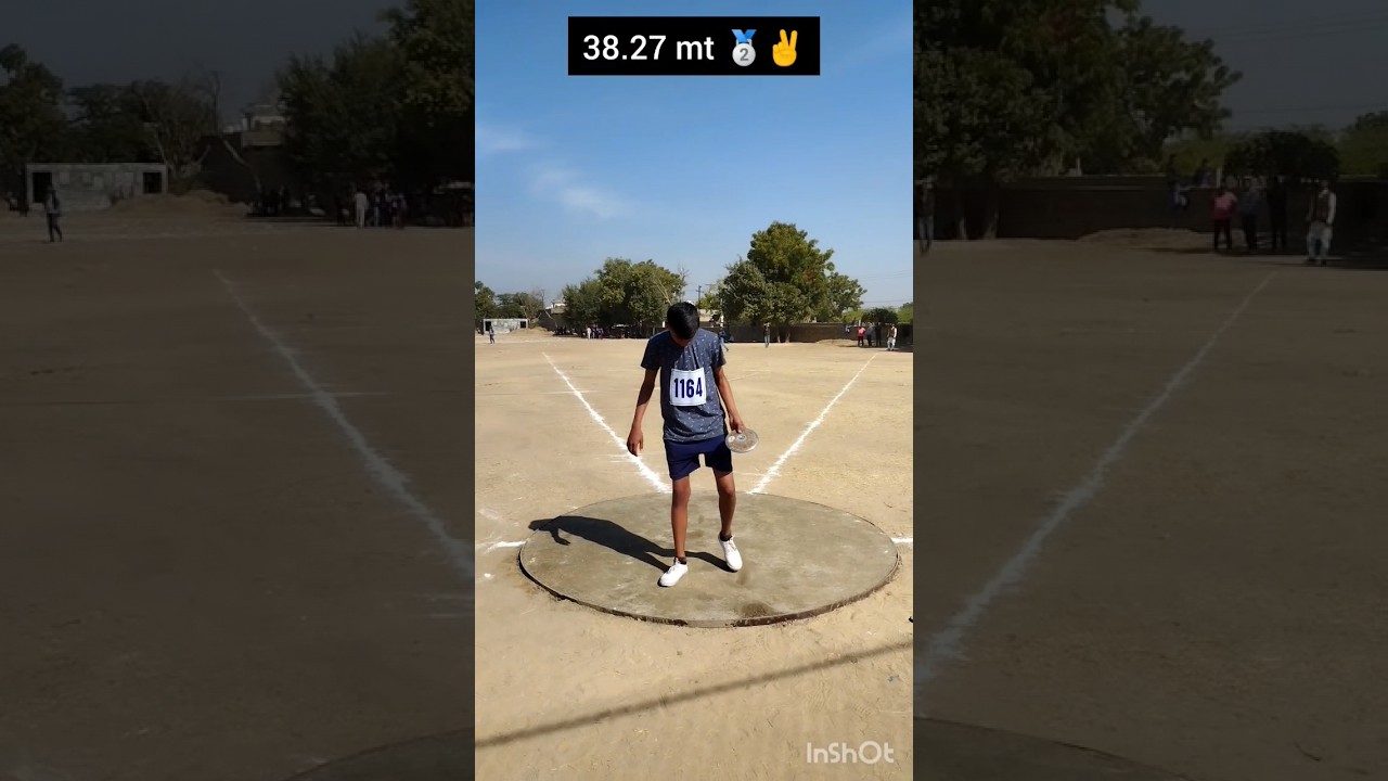 discus throw under 14 silver medal🥈 