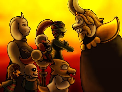 【手描きUndertale】Asgoreで庭師KING
