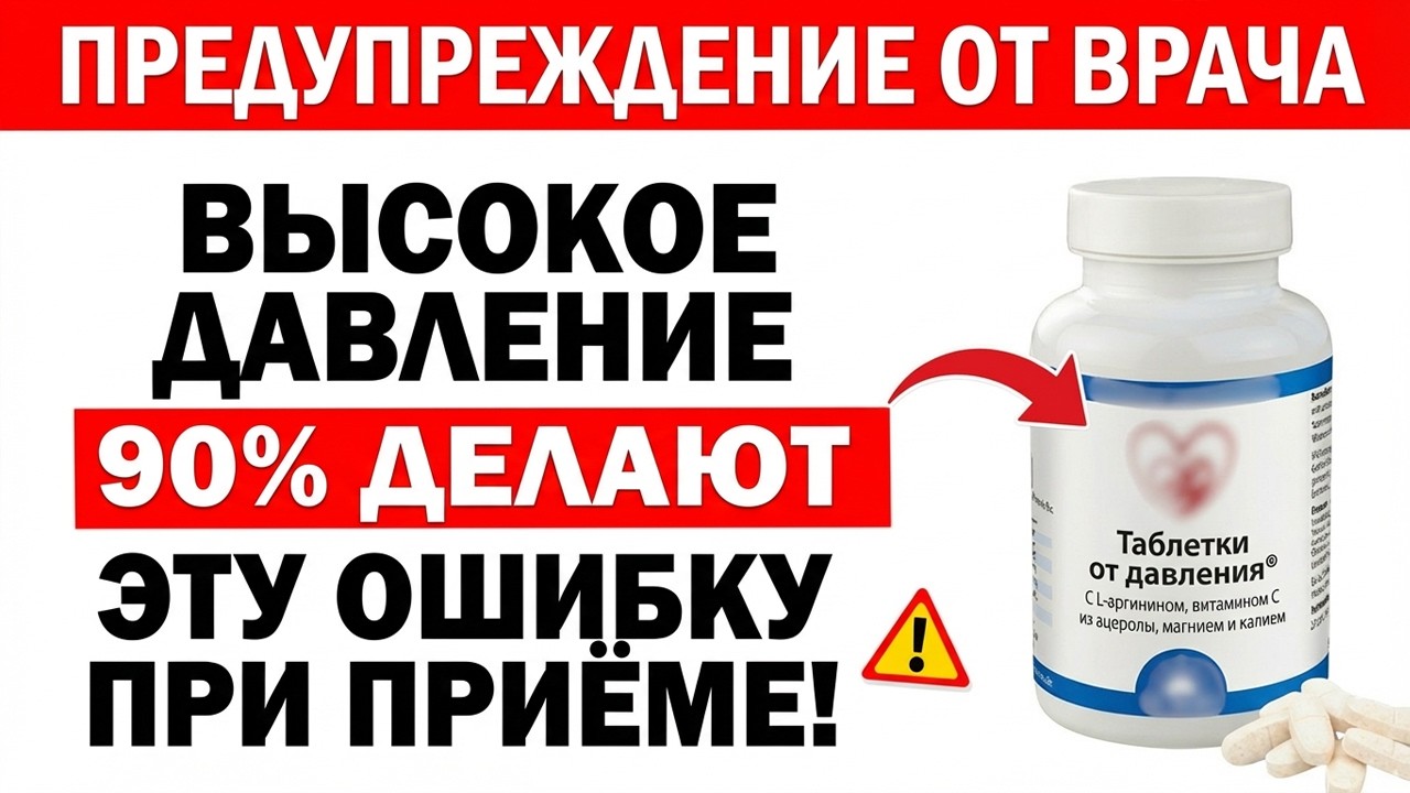 Врач предупреждает 90% пожилых принимают препараты от давления неправильно — стоит немедленно