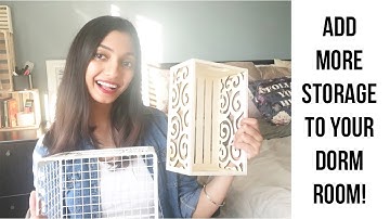 4 TIPS TO ORGANIZE YOUR DORM ROOM!