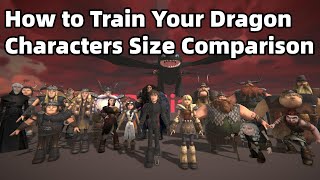 How To Train Your Dragon Character Size Comparison Smallest To Biggest