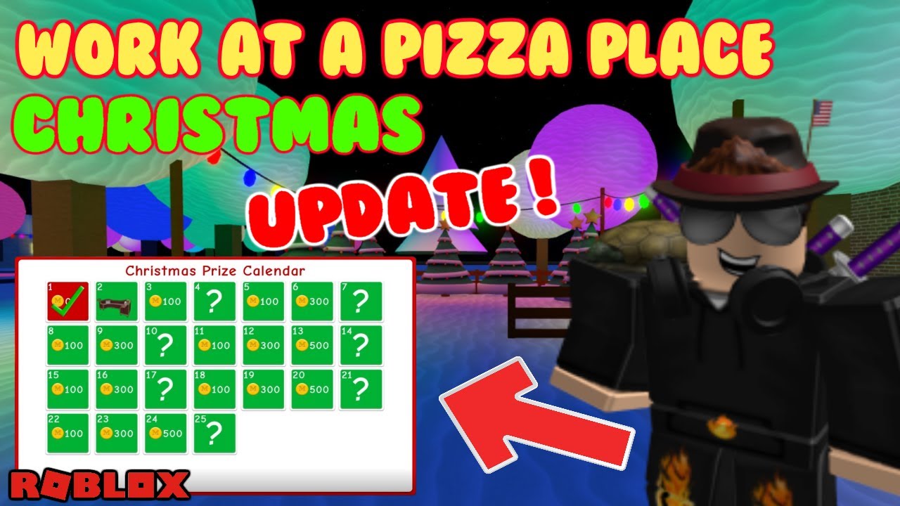 Work At A Pizza Place 2020 Christmas Update Roblox Youtube - christmas time at roblox pizza place