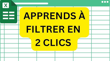 Comment utiliser les filtres sur Excel