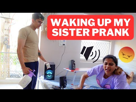 Waking Up My Sleeping Sister Prank Gone Wrong *SHE GOT ANGRY* | PK59