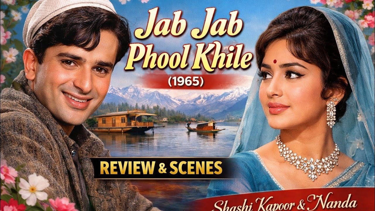 Jab Jab Phool Khile (1965) | Full Movie Review & Scenes | Shashi Kapoor Classic |  #bollywood #1m 
