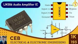 LM386 Audio Amplifier | LM 386 IC pin configuration