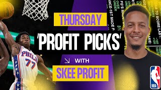 TONIGHT’S NBA GAMES = FREE MONEY? 💸 | Thursday NBA & NFL Predictions & Best Bets | Profit Picks 📱