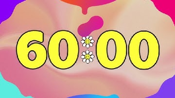 60 Minute Timer | 60 Minute Retro Groovy Classroom Timer | Silent with Delco Music at End