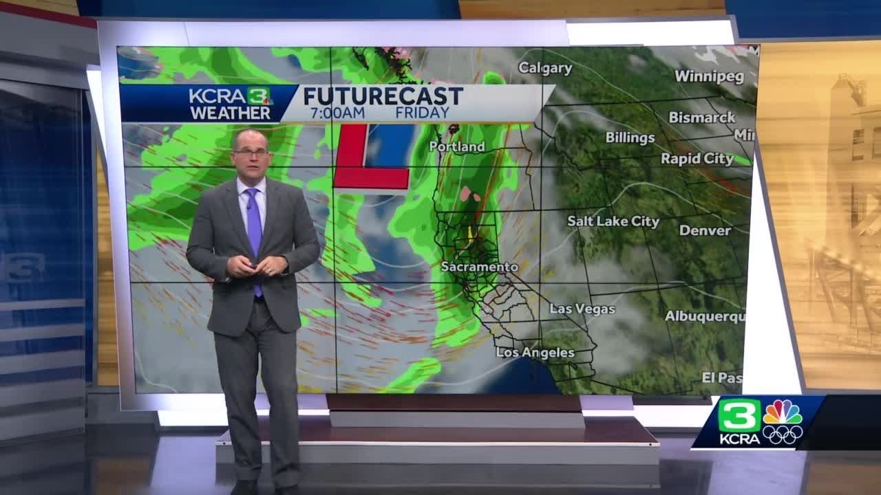 Wet weather expected in NorCal on Friday - YouTube