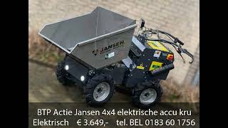 Download Lagu BTP Actie Jansen 4x4 elektrische accu kruiwagen mini dumper MP3