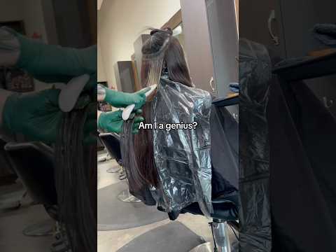 Would you try this hair hack? #balayageeducator #hairstylist #hairtok #hair