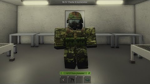 Roblox SCP M.T.F Theta-4 Incinerator Unit (Avatar Build)