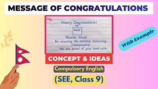 Message of Congratulations || Writing Tips, Format and Example || Compulsory English SEE, Class 9