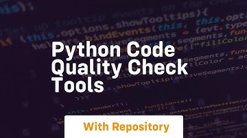python code quality check tools