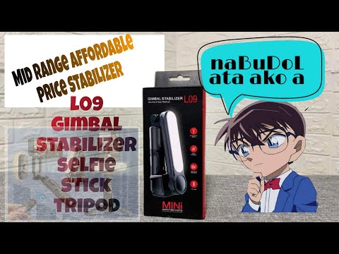 STABILIZER best for vlogging L09 gimbal stabilizer unboxing