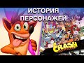 История персонажей игр серии Crash Bandicoot
