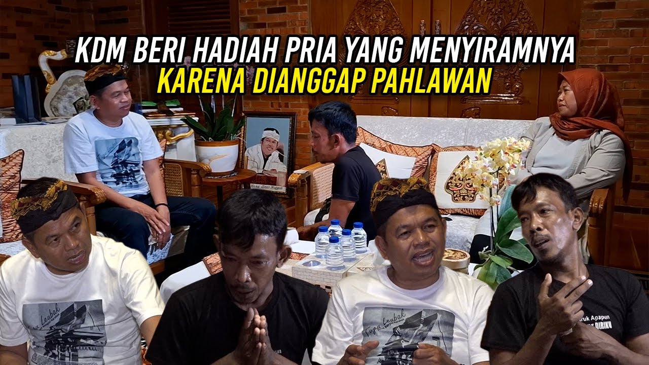 KDM BERI HADIAH PRIA YANG MENYIRAMNYA - KARENA DIANGGAP PAHLAWAN