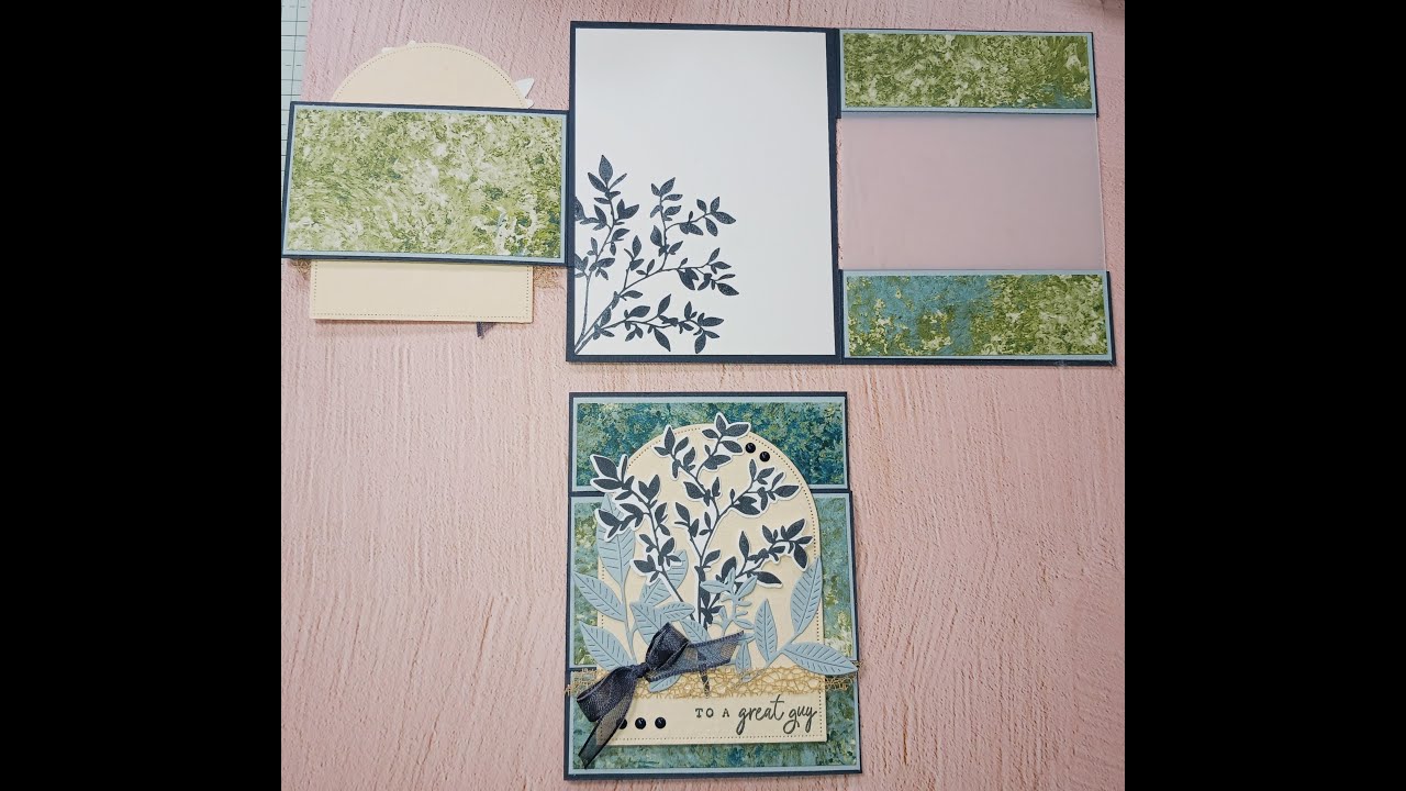 Fun Fold Friday: Трехскладная открытка с передним клапаном.