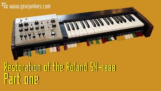Roland SH-1000 restoration Part One - YouTube