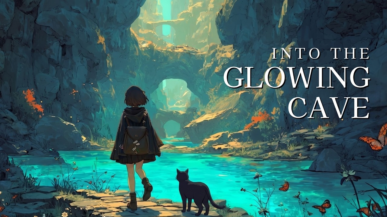 ケルト/ファンタジー音楽】青く光る洞窟散歩 Glowing Blue Cave Walk