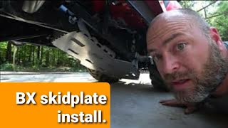 Kubota BX Bxpanded Under Armor skidplate install.