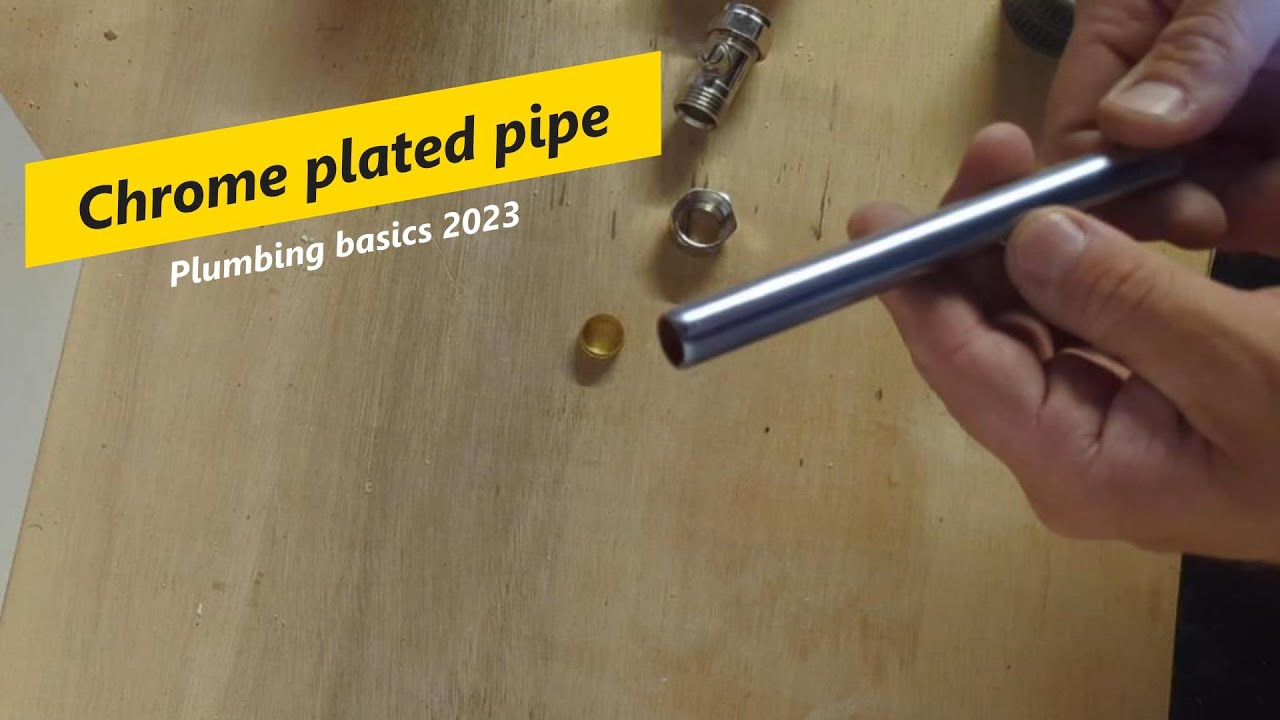 How to join chrome pipe. Plumbing basics 2023 YouTube
