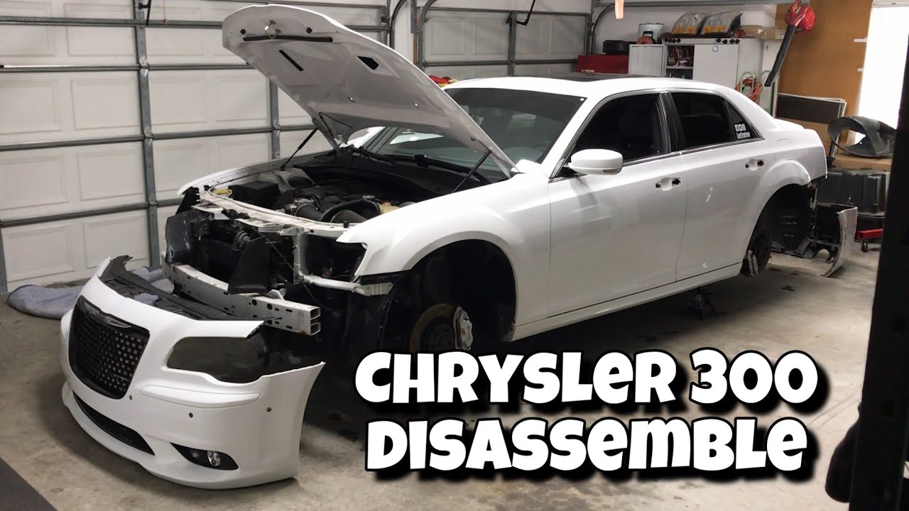 Chrysler 300 Srt8 Wrap Disassemble Removal Of Bumpers Lights Handles Wheels Vlog Youtube